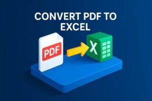 convert PDF to Excel