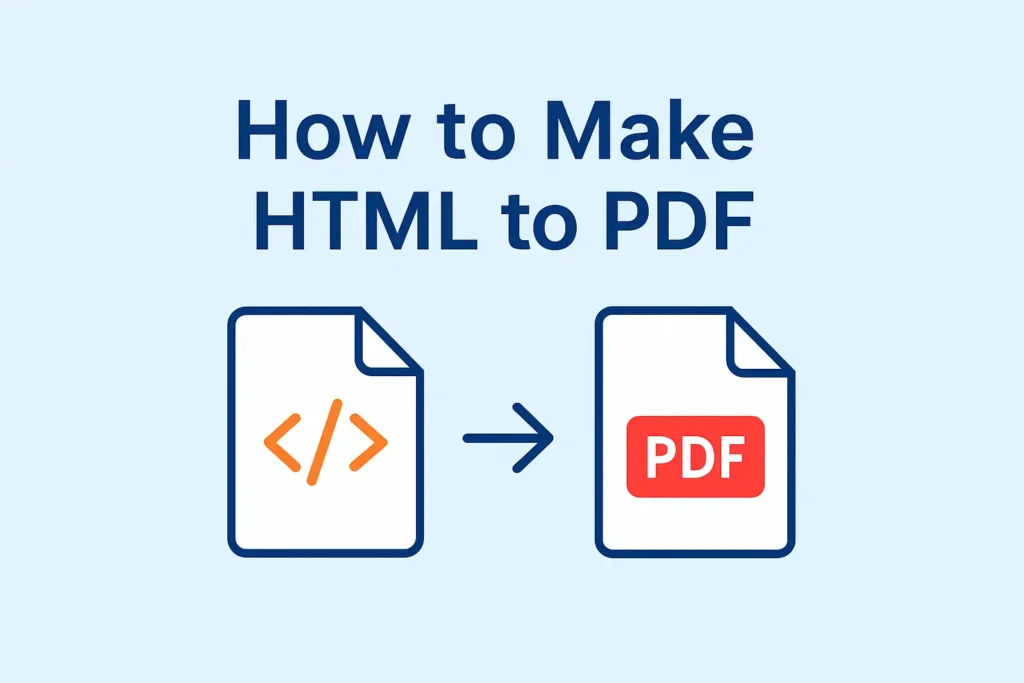 convert html to pdf