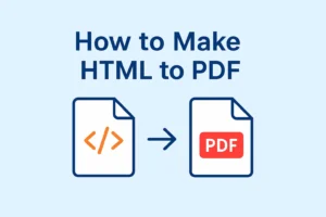 convert html to pdf